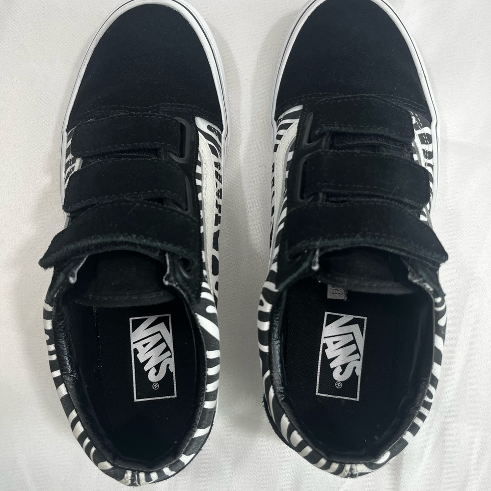 Vans Old Skool Zebra Skate Sneakers W 9 M 7.5 Unisex, Straps - Picture 6 of 11